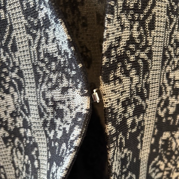 Misook Tailored Fit Two-Tone Jacquard Knit Jacket XL - Picture 10 of 13